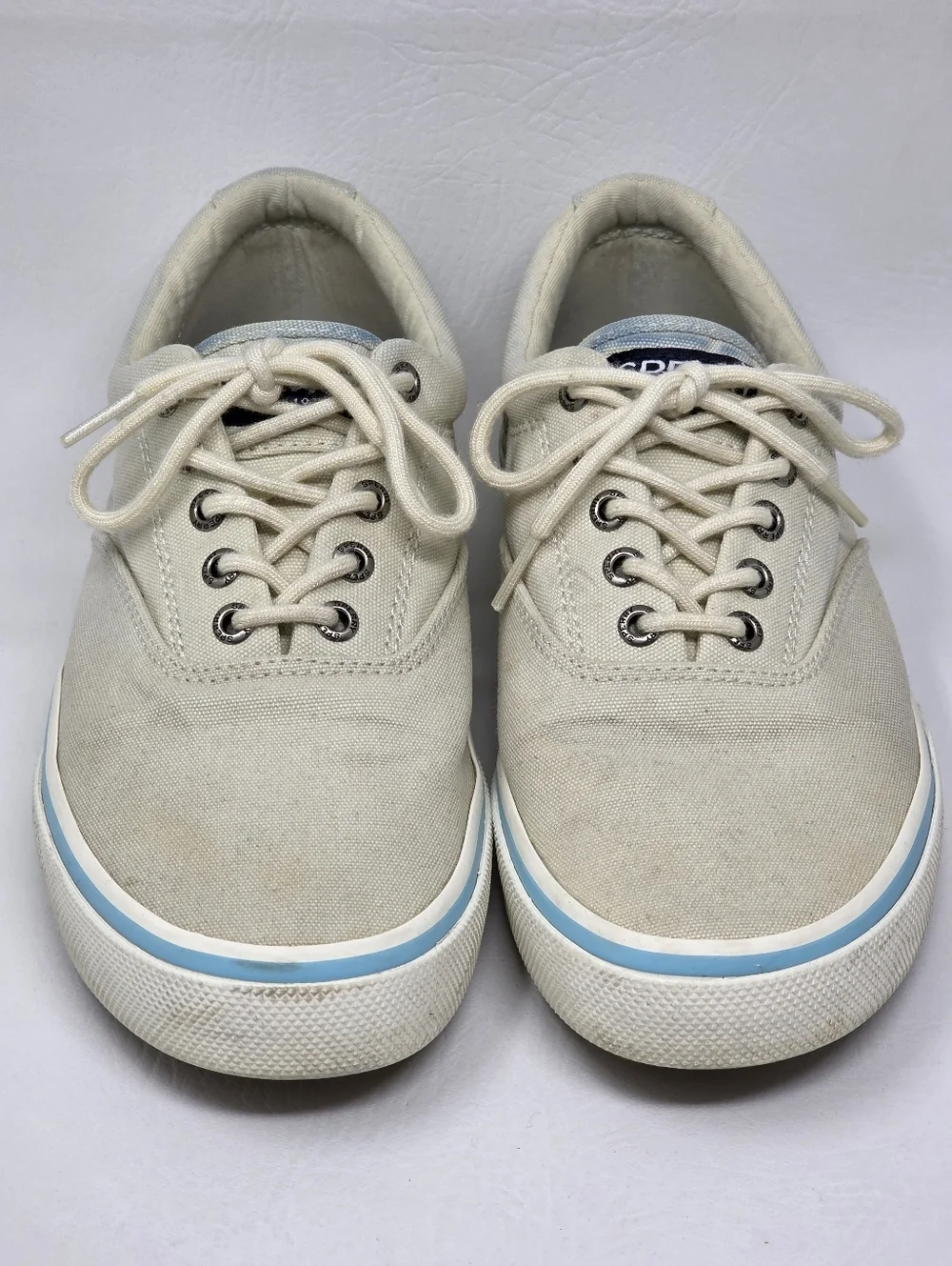 Sperry Striper II CVO Men's Size 8.5 White Canvas Top Sider Sneaker Pre-owned